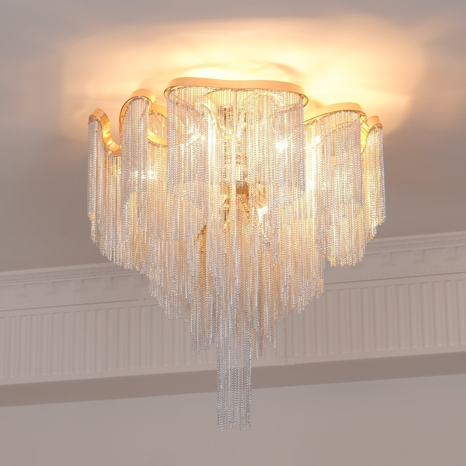 Lustra Plafonnier Moderne Art Frange