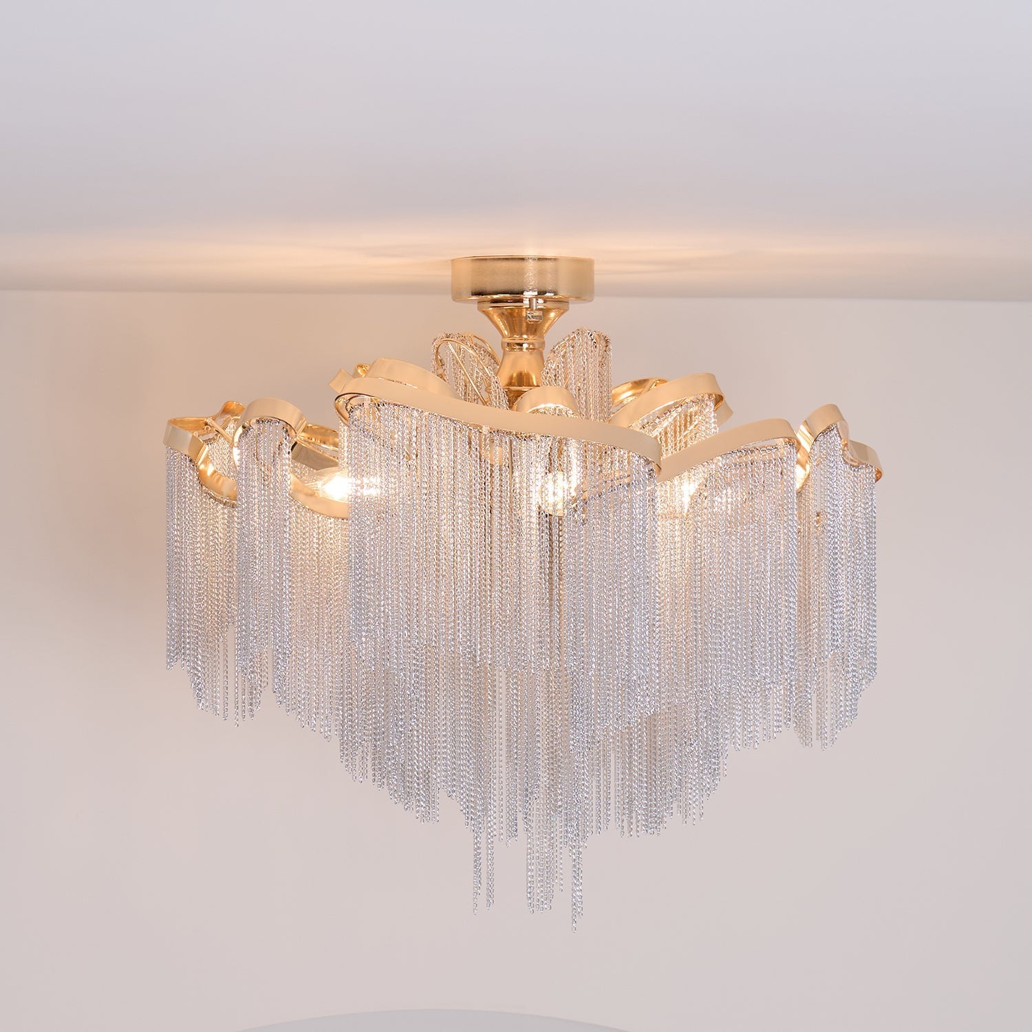 Lustra Plafonnier Moderne Art Frange
