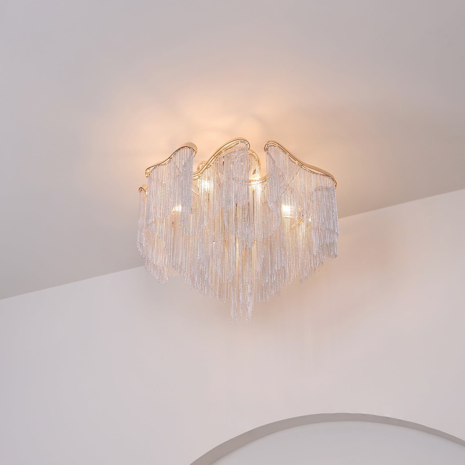 Lustra Plafonnier Moderne Art Frange
