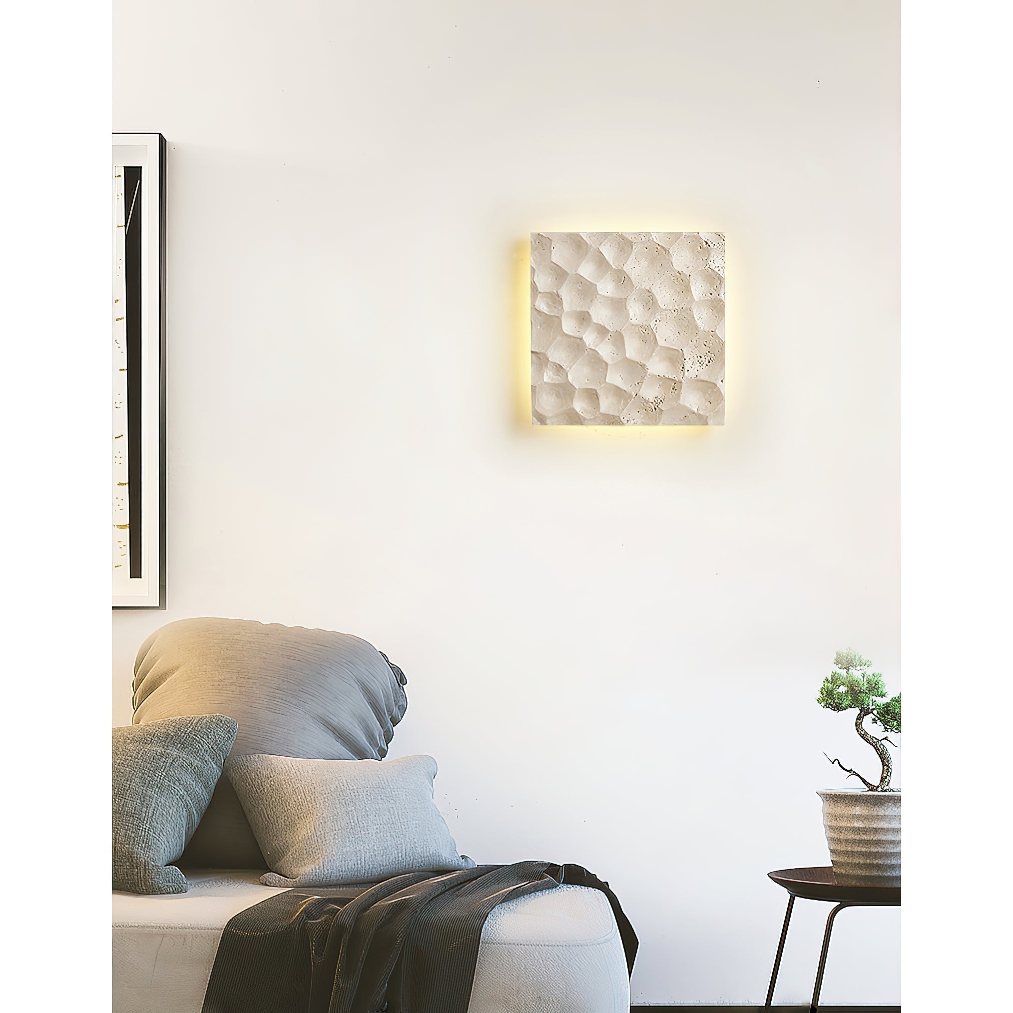 Vedoreth Applique Murale En Travertin à Panneau De Créativité Individuelle