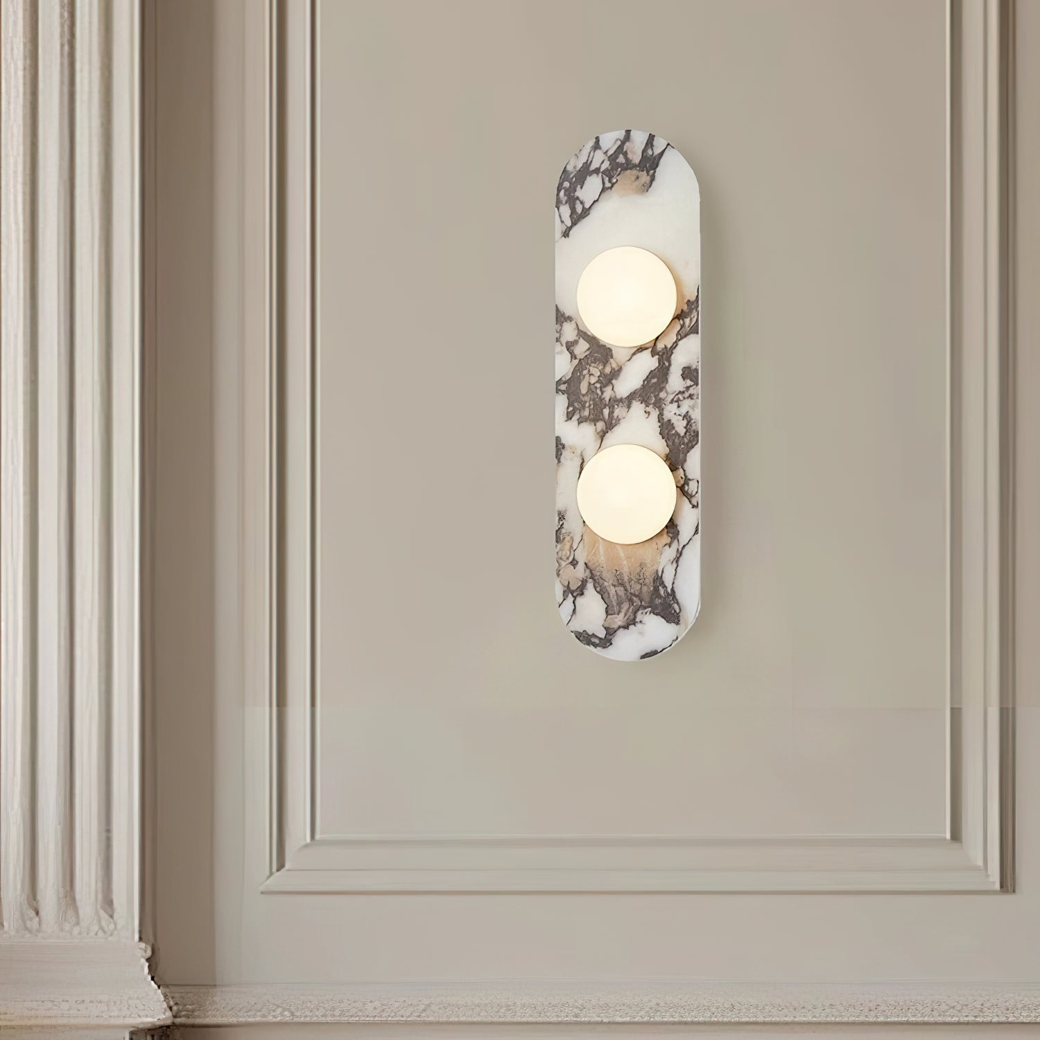 Covelyra Applique Murale En Marbre Et Verre Minimaliste Moderne