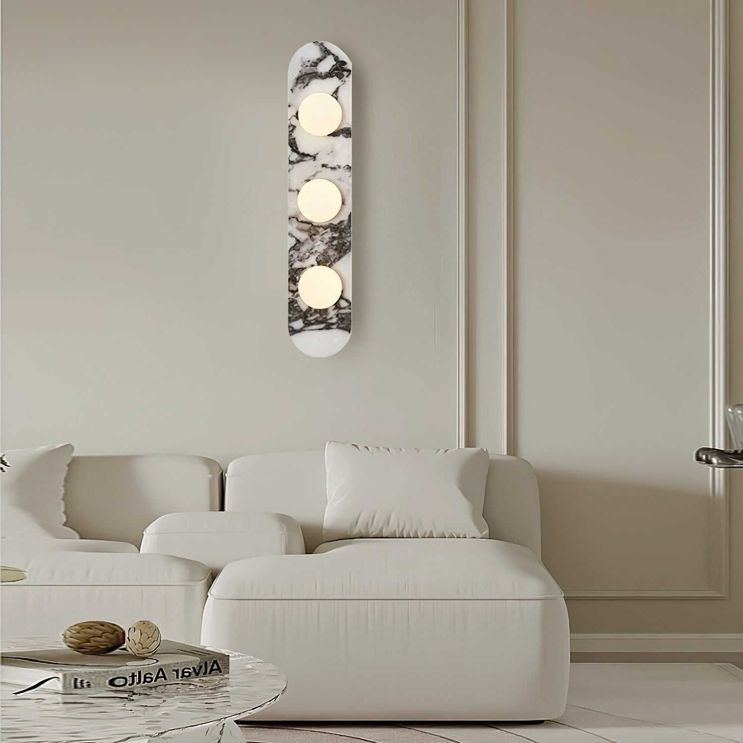 Covelyra Applique Murale En Marbre Et Verre Minimaliste Moderne