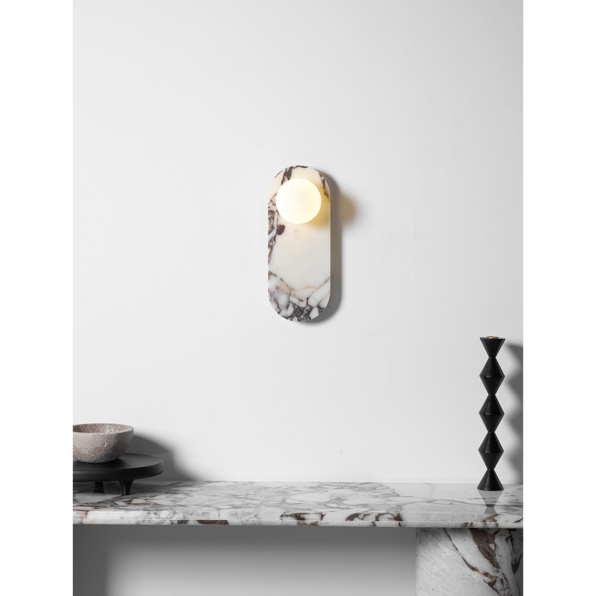 Covelyra Applique Murale En Marbre Et Verre Minimaliste Moderne