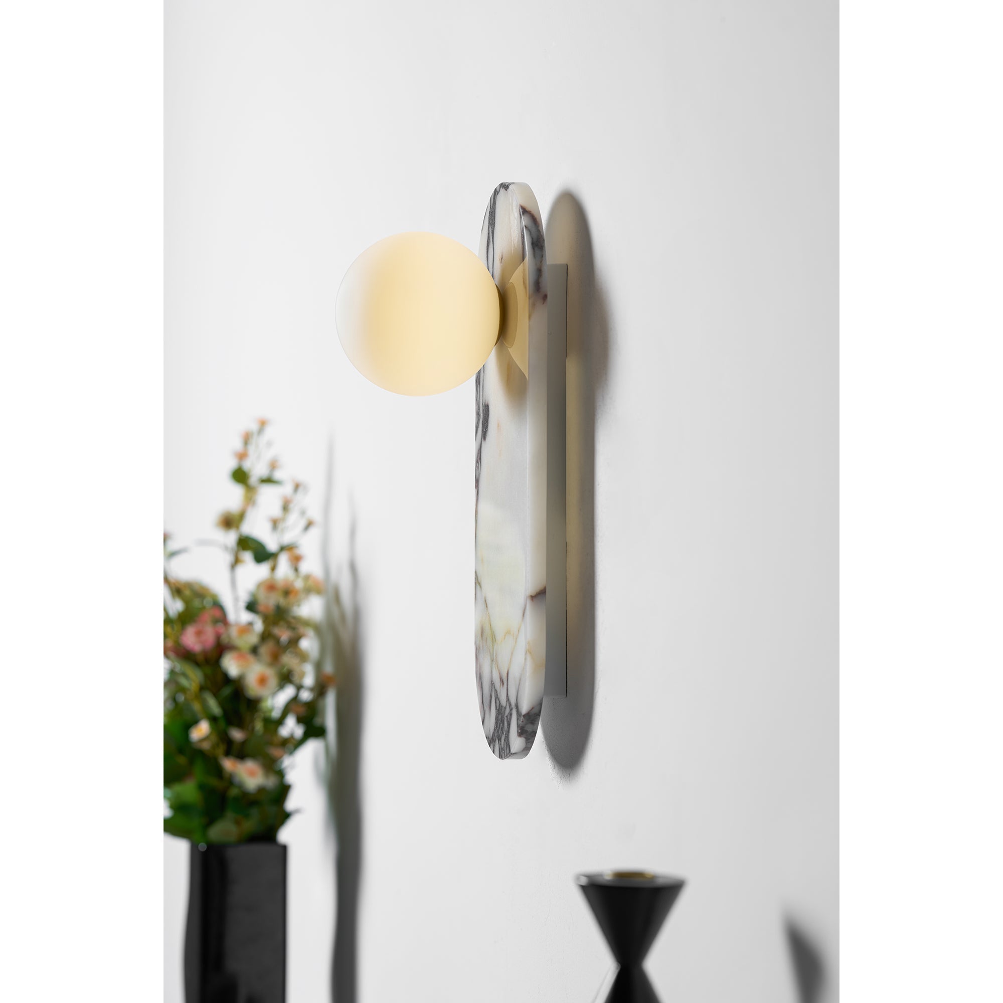 Covelyra Applique Murale En Marbre Et Verre Minimaliste Moderne