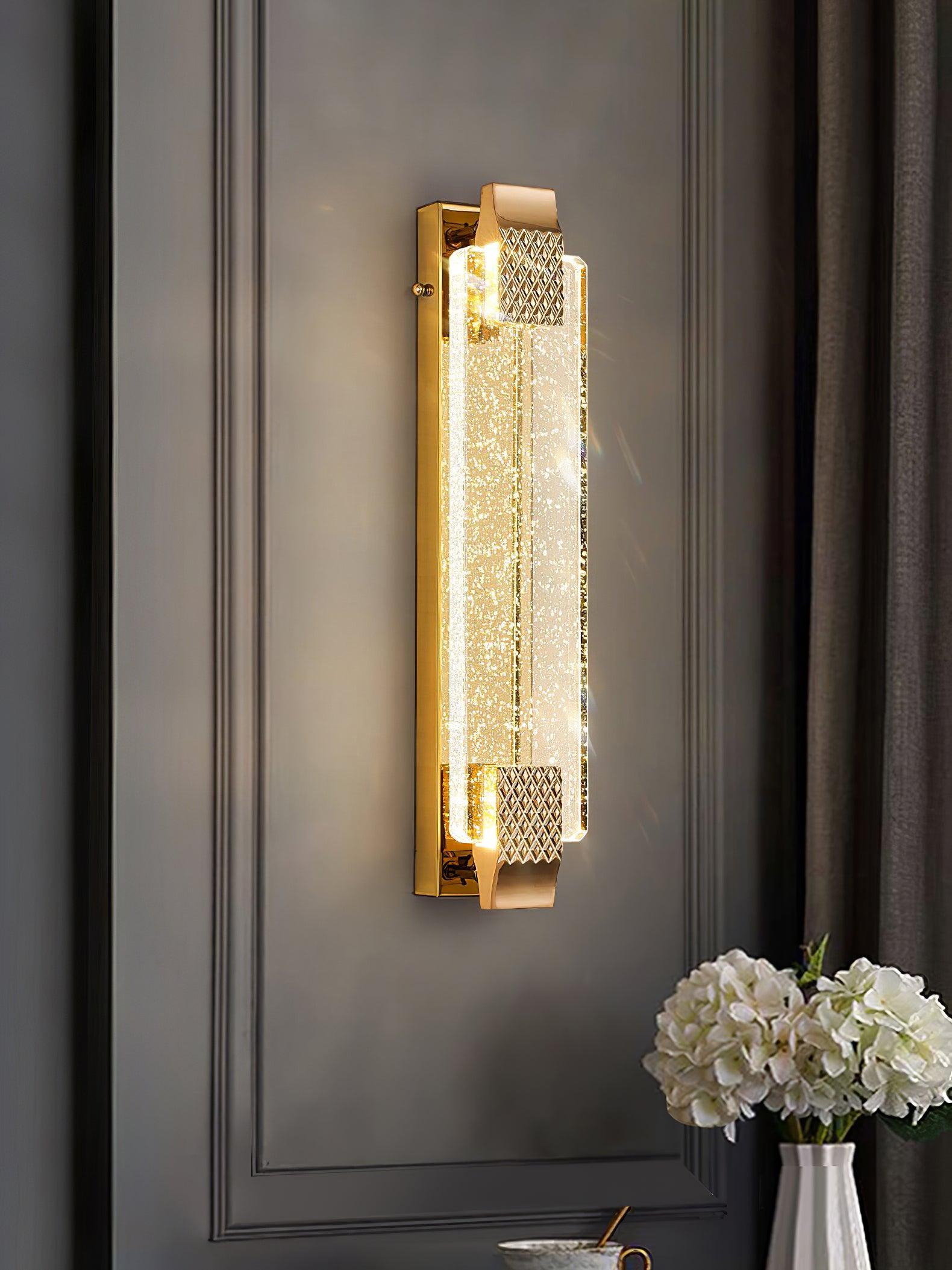 Virelre Lampe Murale Glam en Cristal