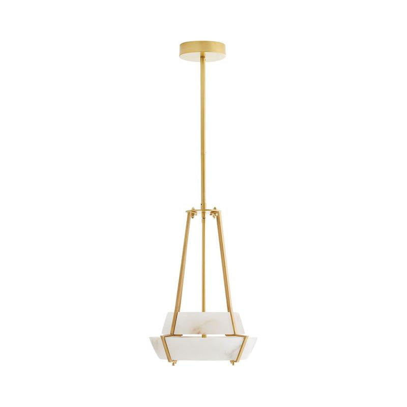 Avlireth Lampe Suspendue En Métal Et Albâtre Minimaliste Moderne