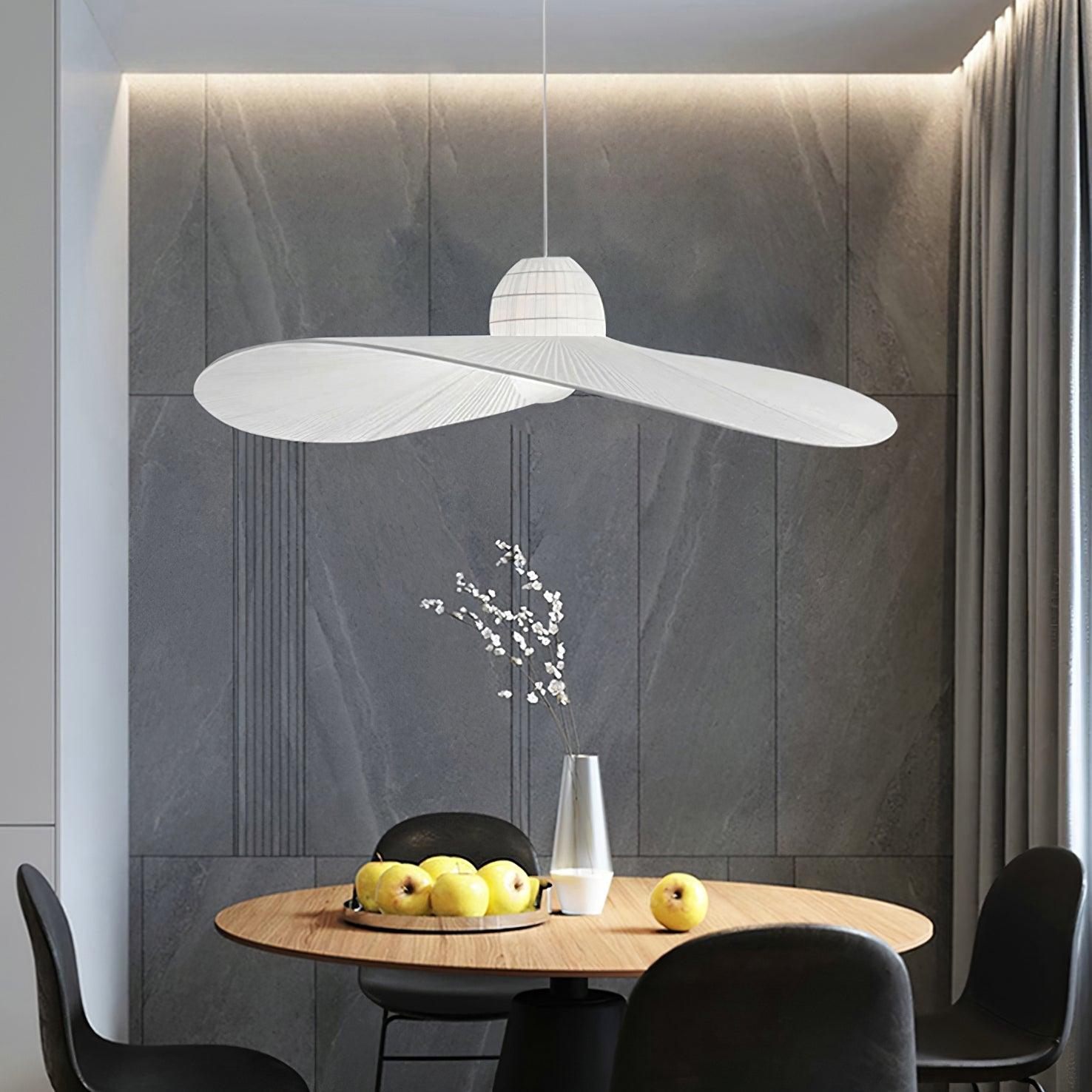 Moire Hat Suspension Tissu Plissé Moderne
