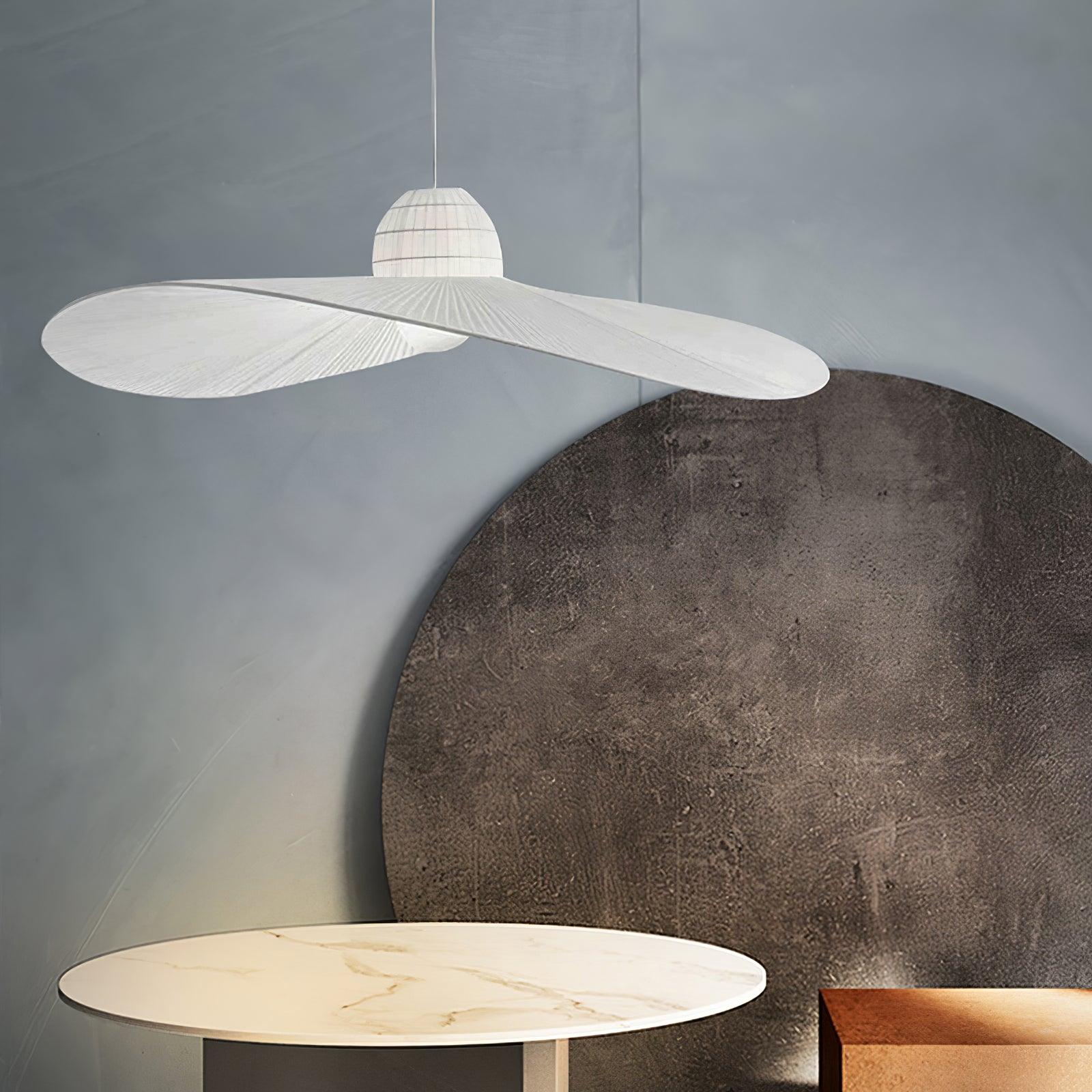 Moire Hat Suspension Tissu Plissé Moderne