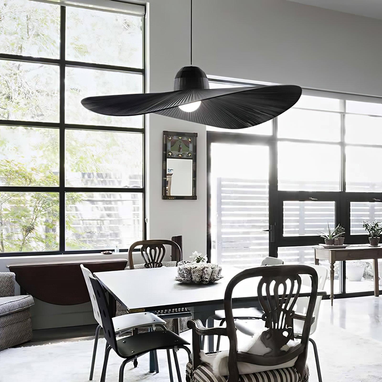Moire Hat Suspension Tissu Plissé Moderne