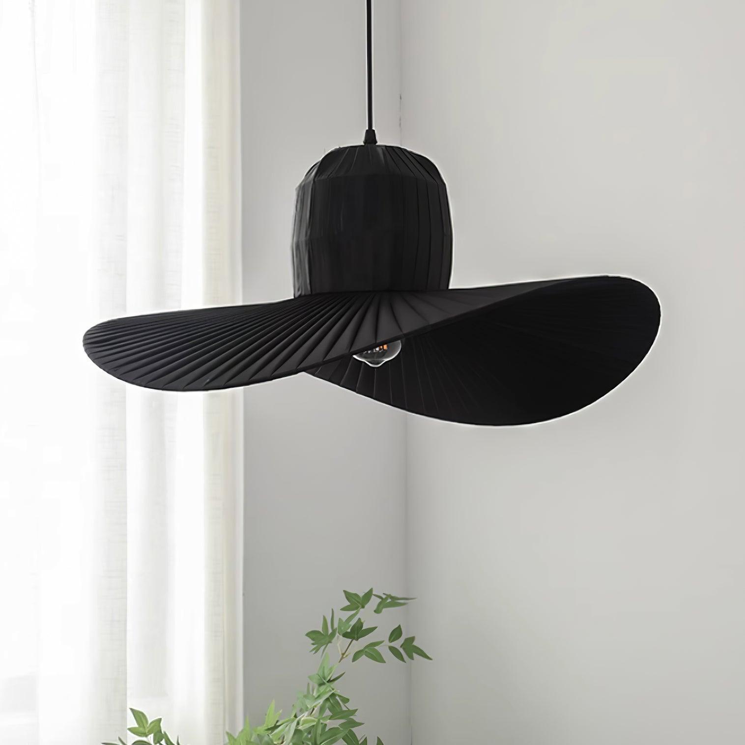 Moire Hat Suspension Tissu Plissé Moderne
