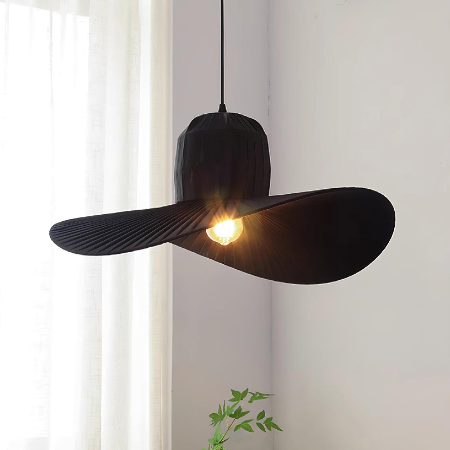 Moire Hat Suspension Tissu Plissé Moderne