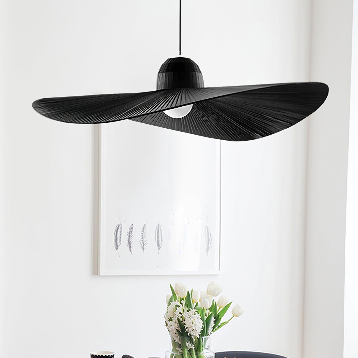 Moire Hat Suspension Tissu Plissé Moderne