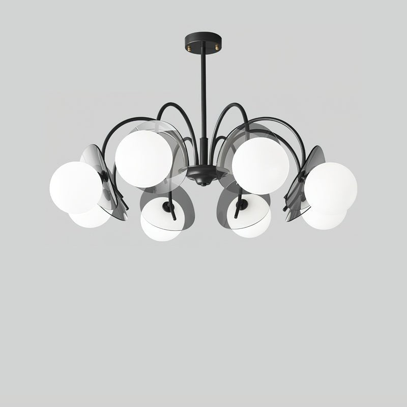 Aurora Lustre Globe Bras Sculptural