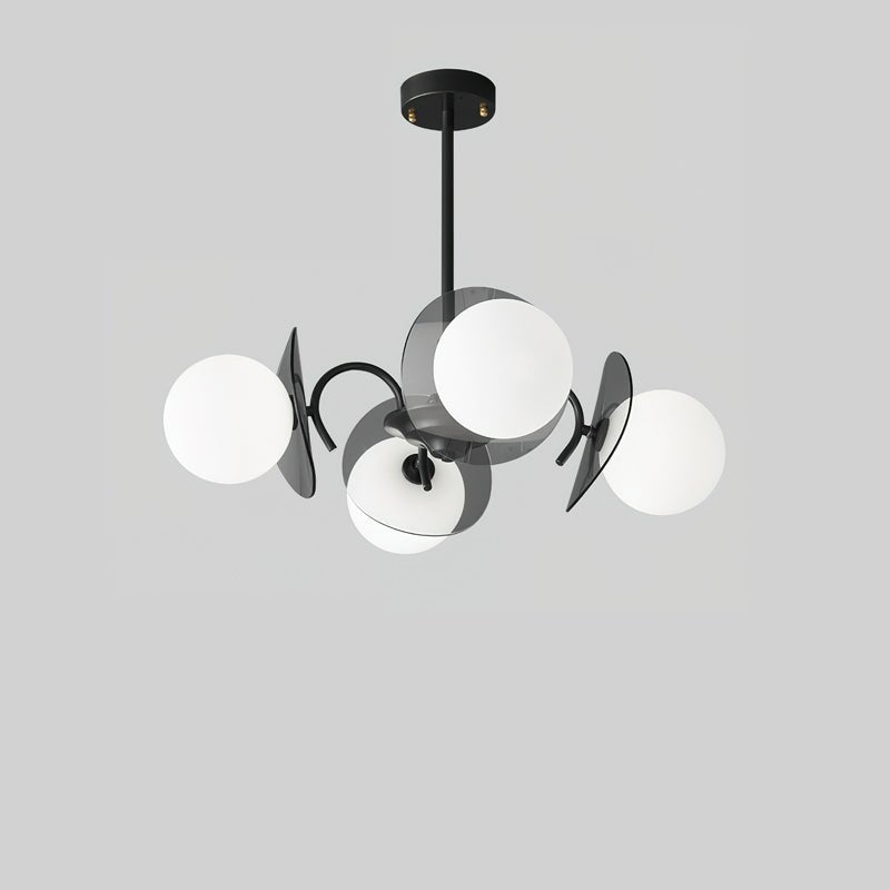 Aurora Lustre Globe Bras Sculptural