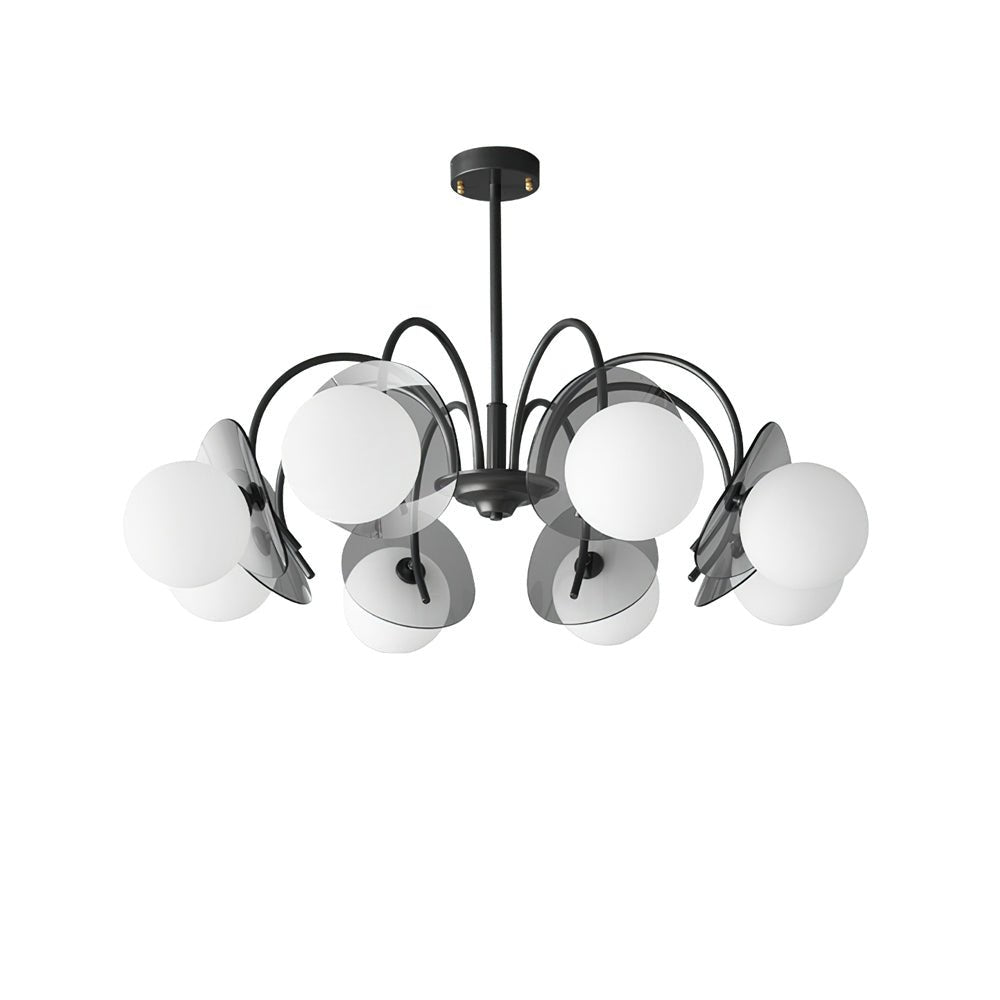 Aurora Lustre Globe Bras Sculptural