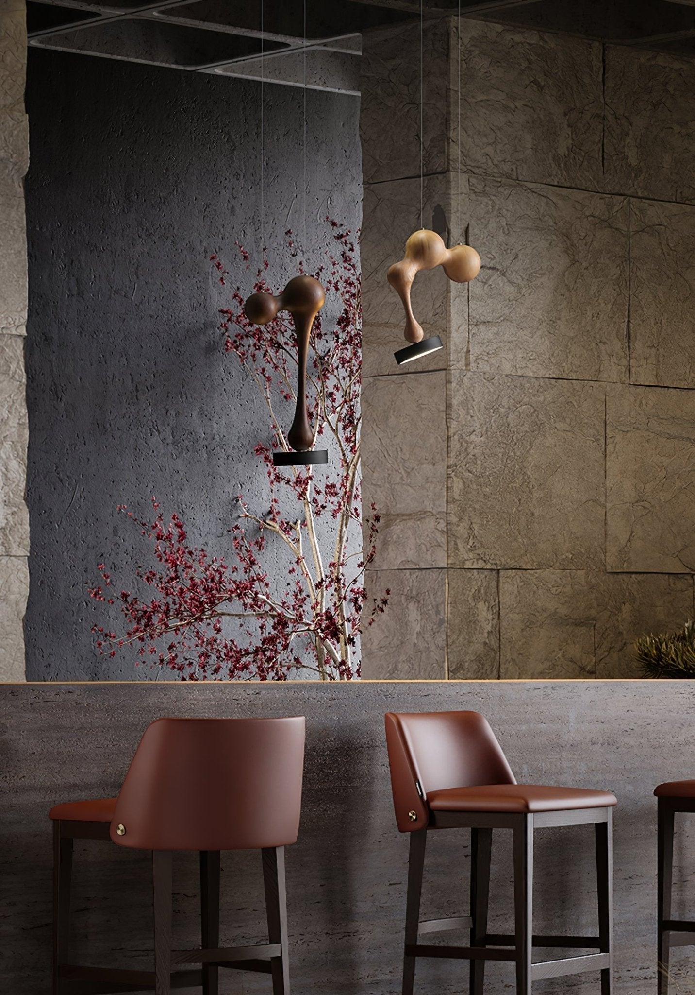 Drovia Suspension en Bois Moderne