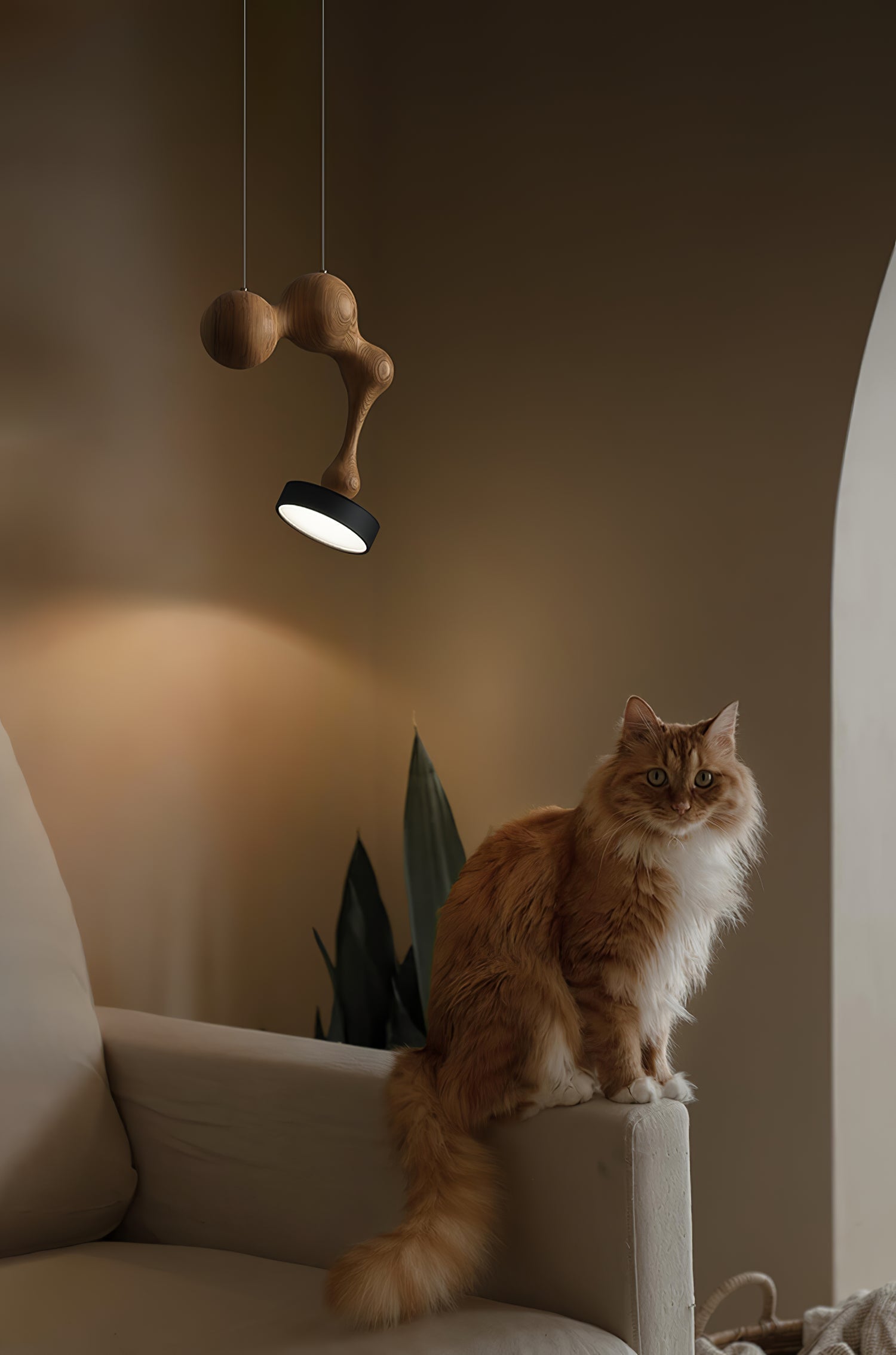 Drovia Suspension en Bois Moderne