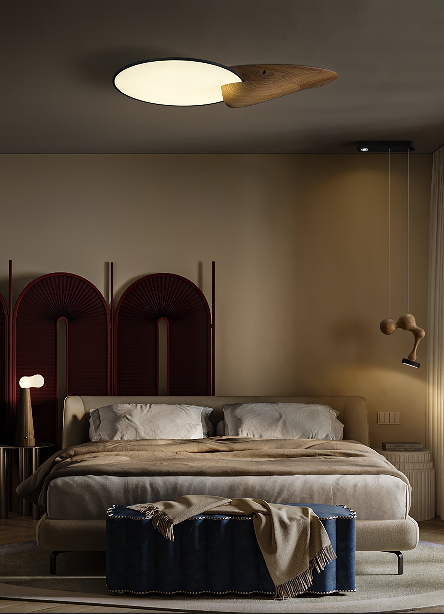 Drovia Suspension en Bois Moderne