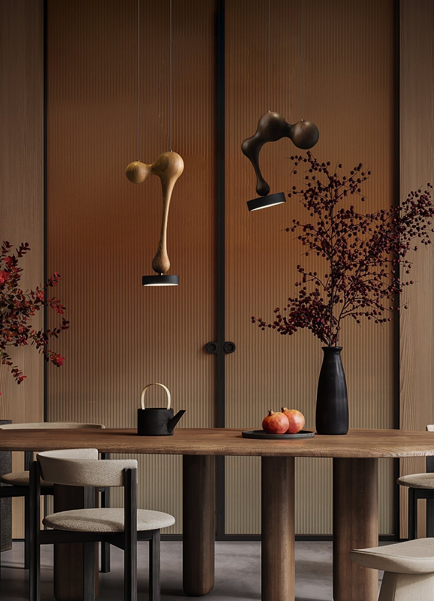 Drovia Suspension en Bois Moderne