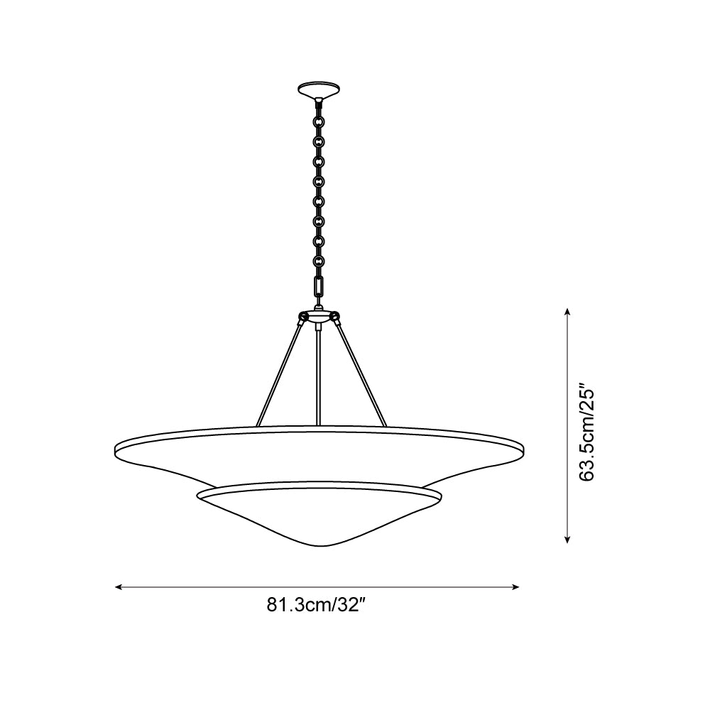 Mollino Lustre Sculptural en Plâtre Suspendu