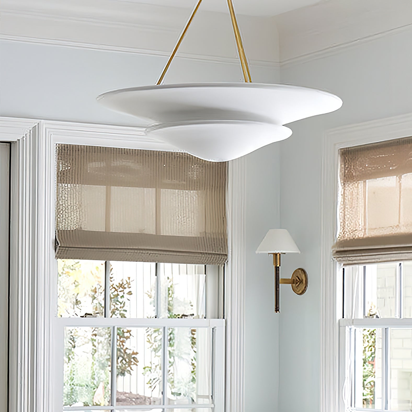 Avinisra Lustre En Laiton Et Métal Minimaliste Moderne