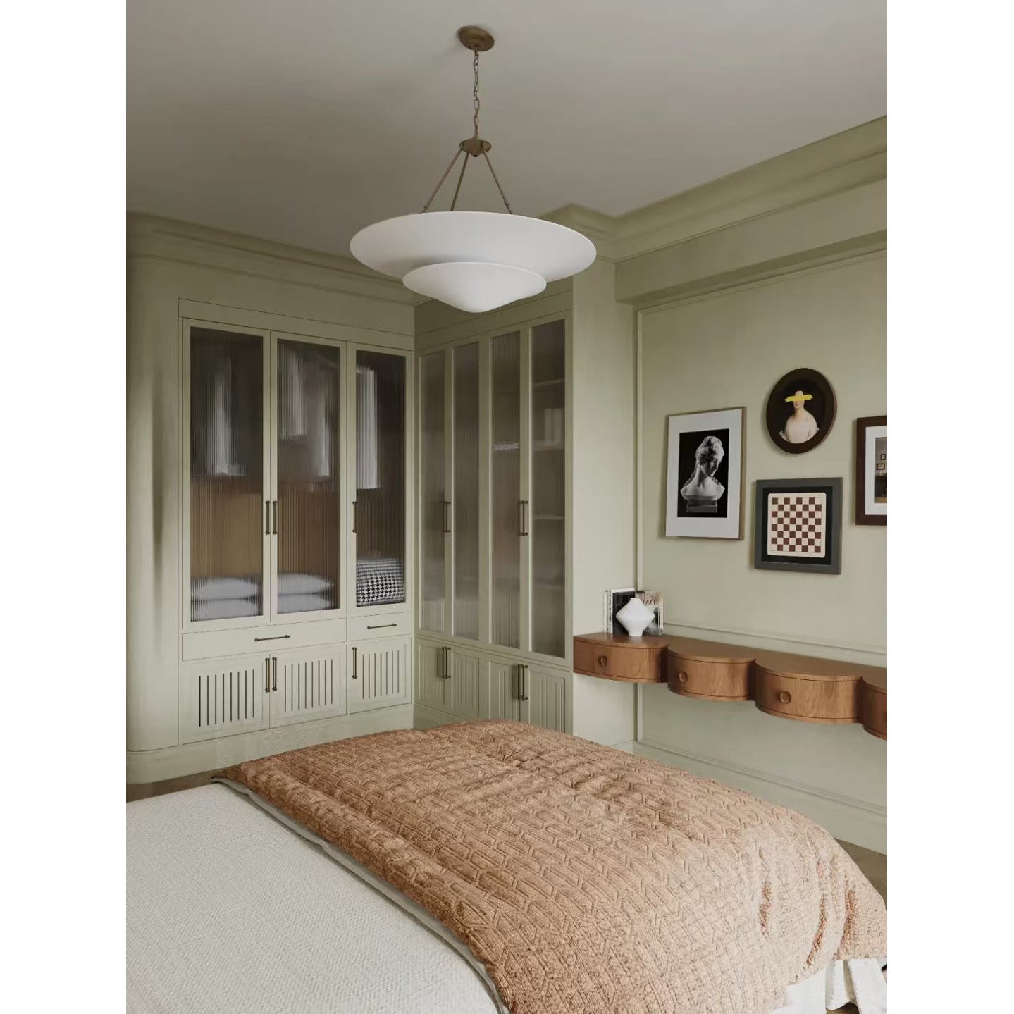 Avinisra Lustre En Laiton Et Métal Minimaliste Moderne