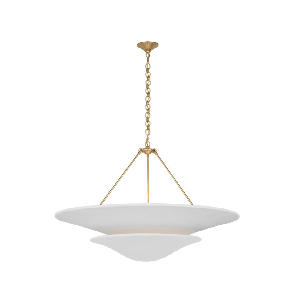 Mollino Lustre Sculptural en Plâtre Suspendu