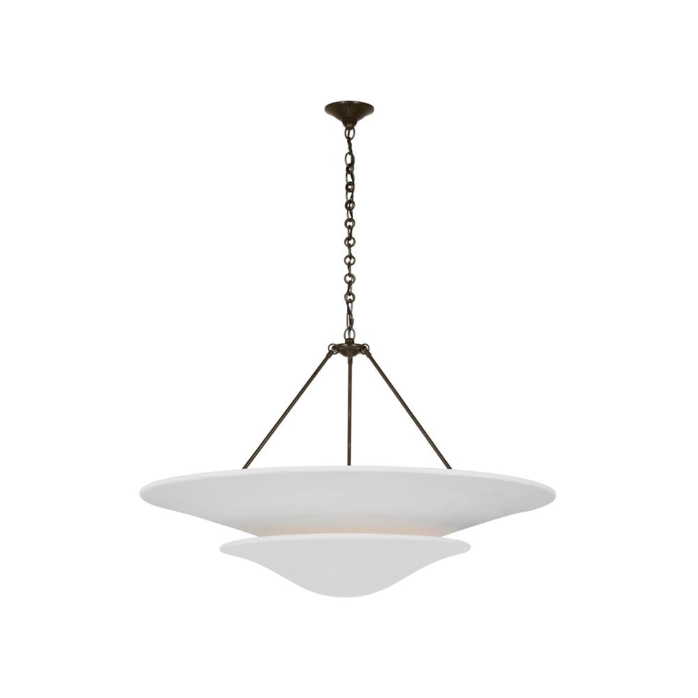 Mollino Lustre Sculptural en Plâtre Suspendu