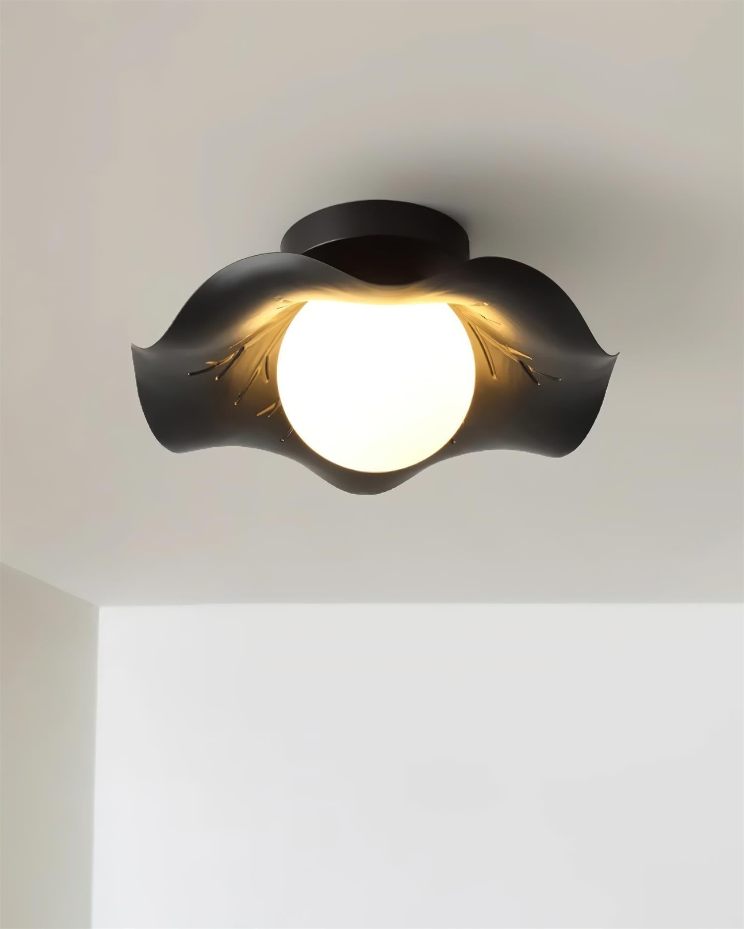Monae Plafonnier Pétale Forme Globe Moderne