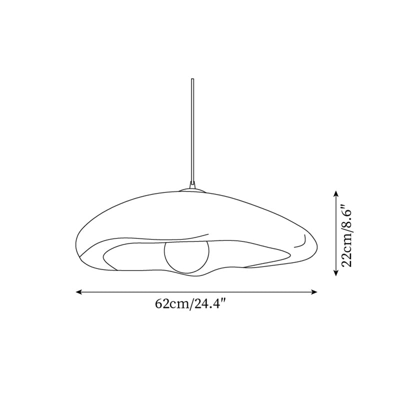 Odiva Lampe Suspendue Organique