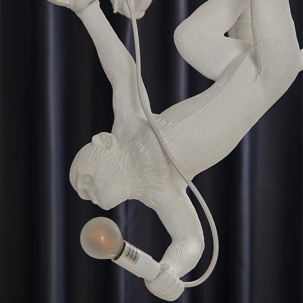 Lustra Lustre Singe Noir Sculpture Ludique