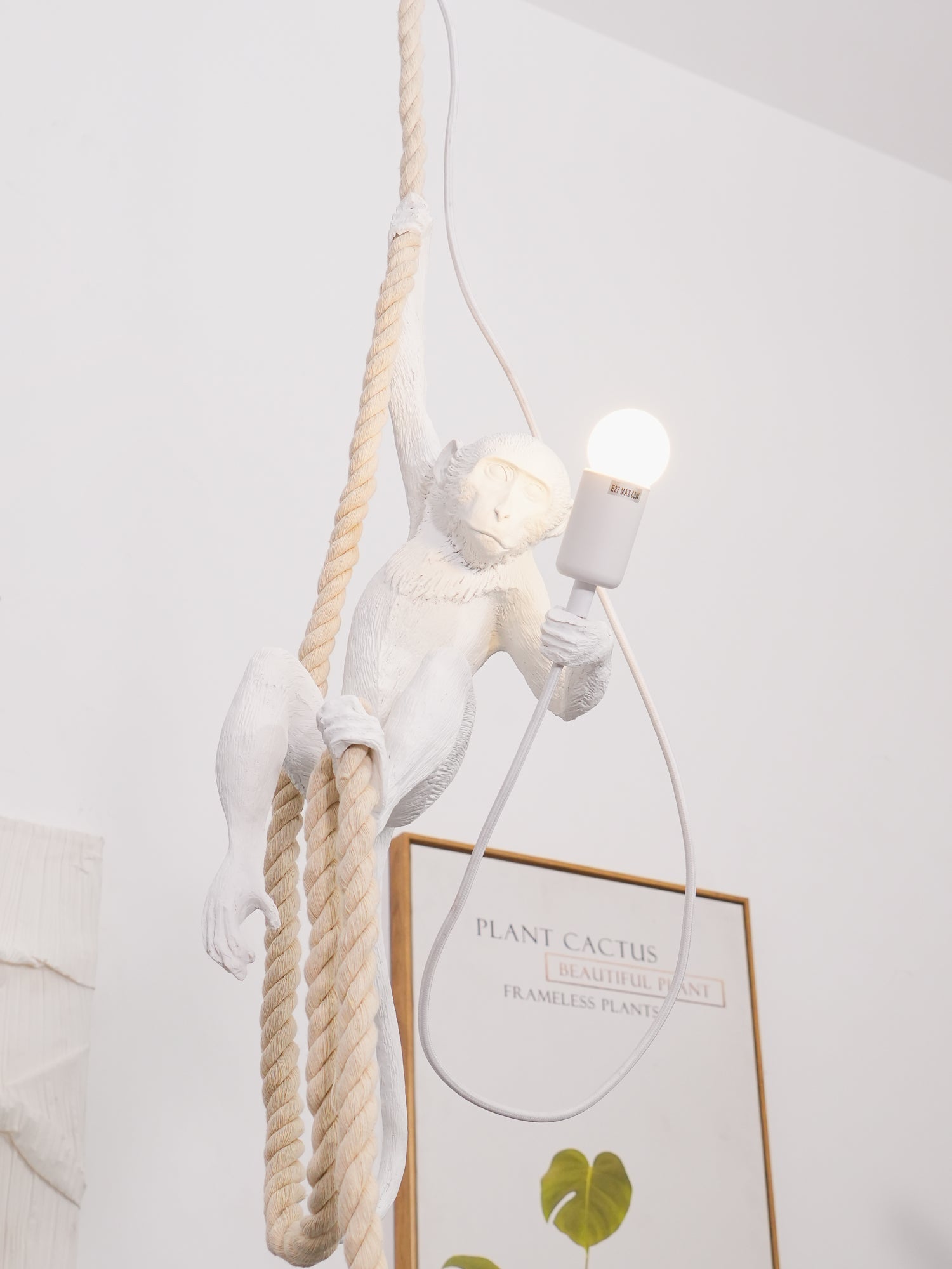 Zalira Suspension Artistique en Résine Corde