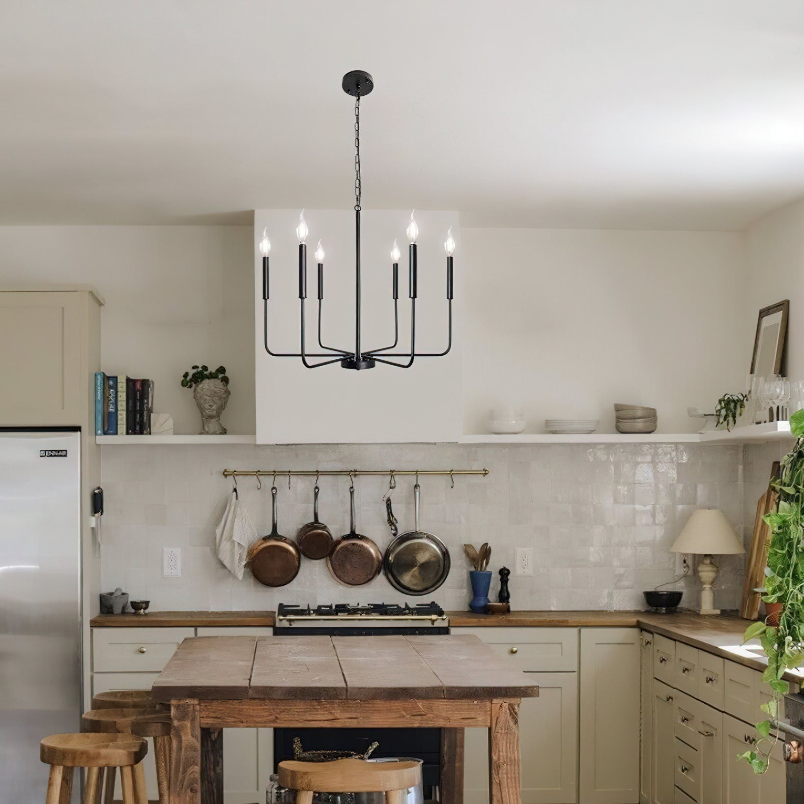 Lustra Lustre Bougie Bras Moderne