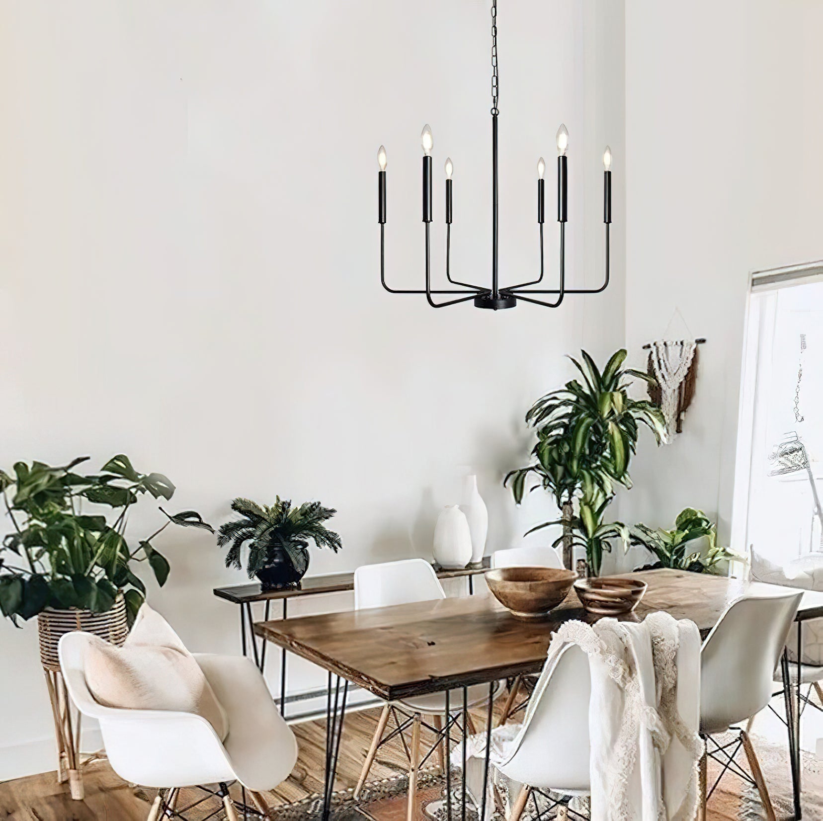 Lustra Lustre Bougie Bras Moderne