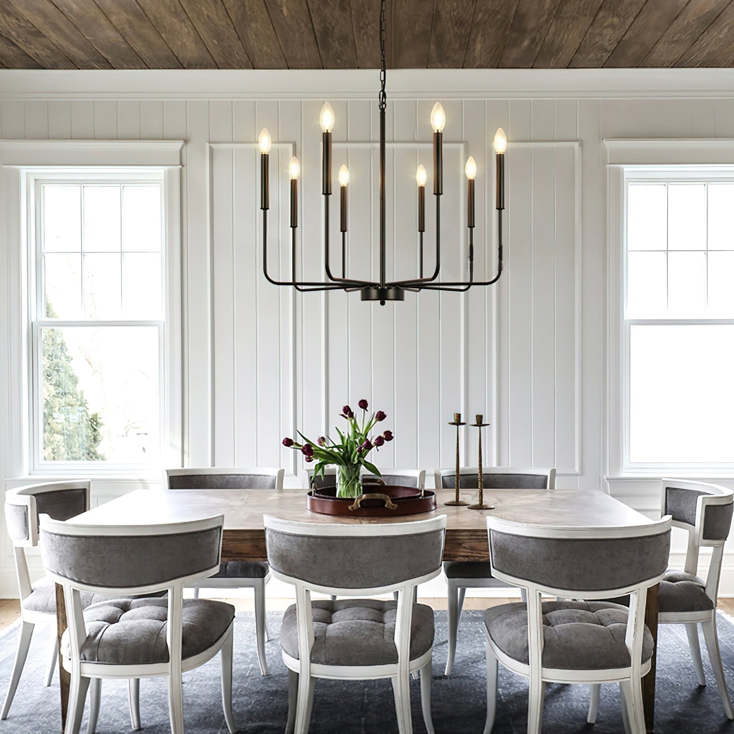 Lustra Lustre Bougie Bras Moderne