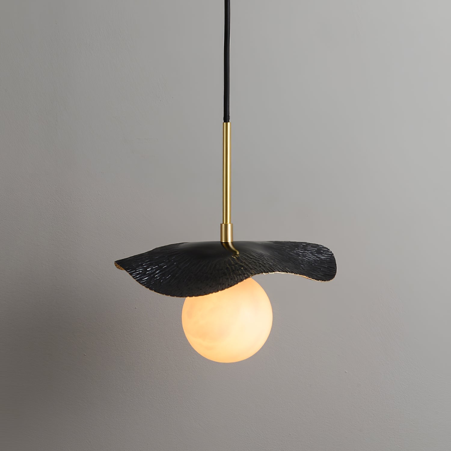 Zaraeen Lampe Suspendue En Laiton Et Albâtre Minimaliste Moderne