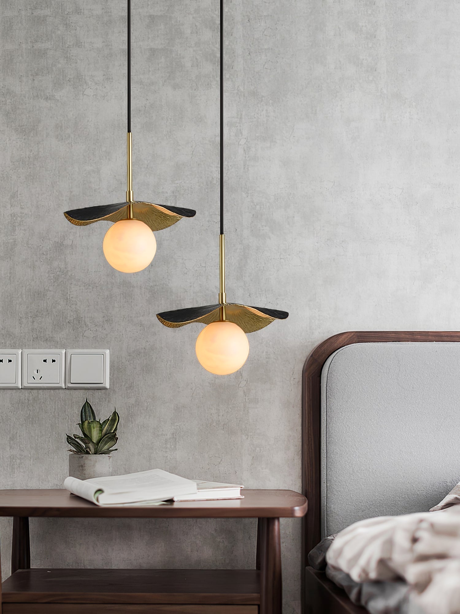 Zaraeen Lampe Suspendue En Laiton Et Albâtre Minimaliste Moderne