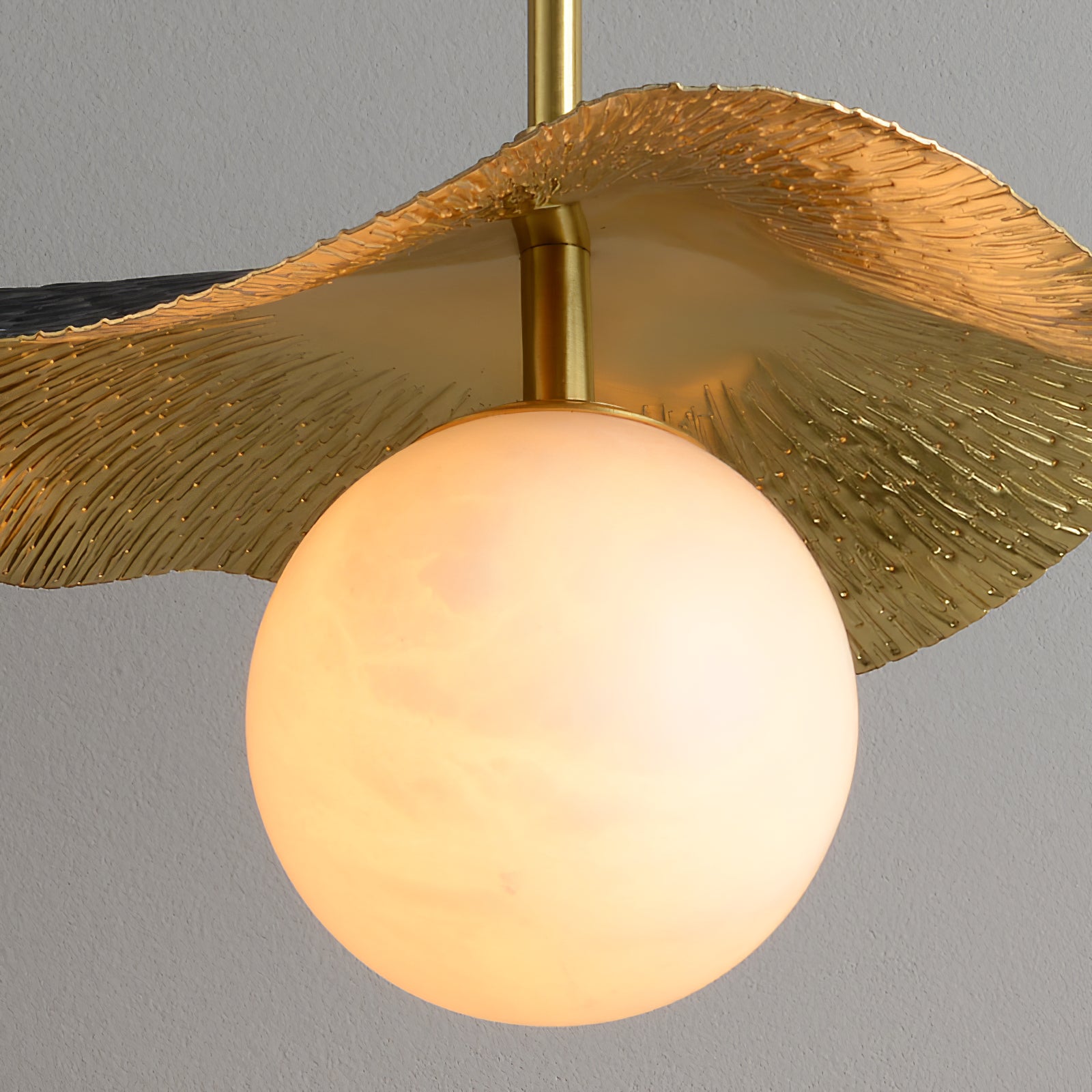 Zaraeen Lampe Suspendue En Laiton Et Albâtre Minimaliste Moderne