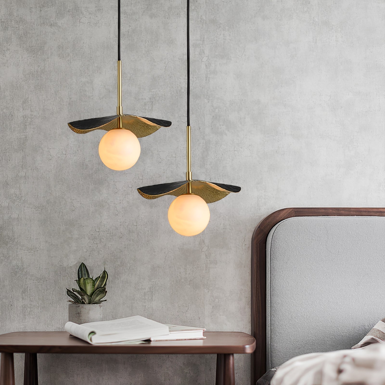 Zaraeen Lampe Suspendue En Laiton Et Albâtre Minimaliste Moderne