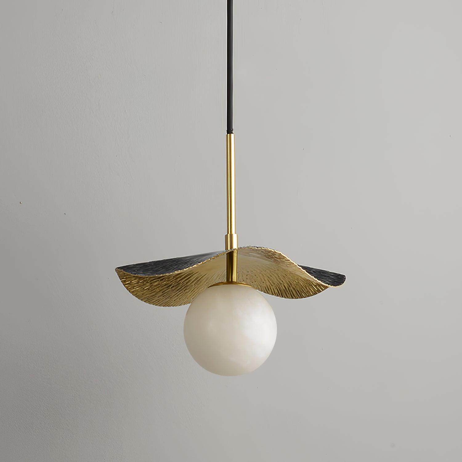 Ivvynen Suspension en Albâtre avec Canopée en Forme de Feuille