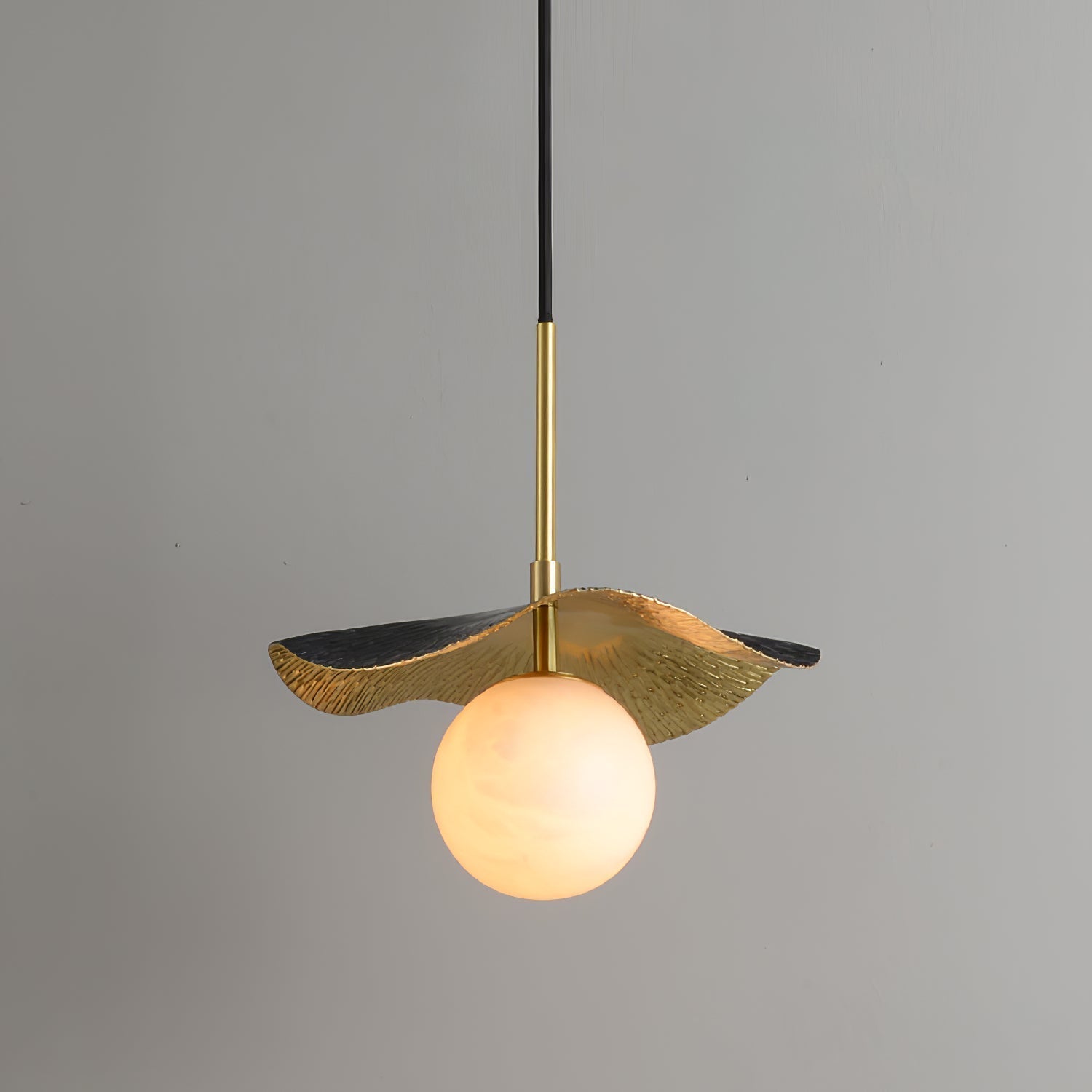 Zaraeen Lampe Suspendue En Laiton Et Albâtre Minimaliste Moderne
