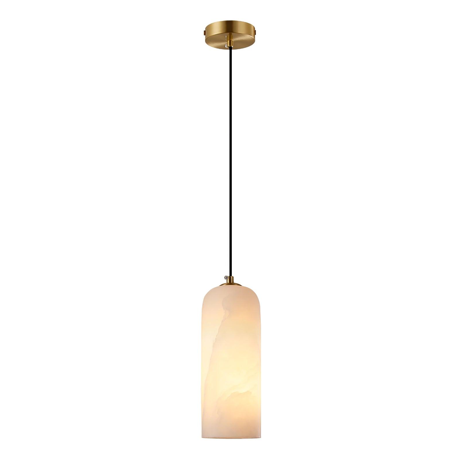 Zashayra Suspension Cylindrique en Albâtre