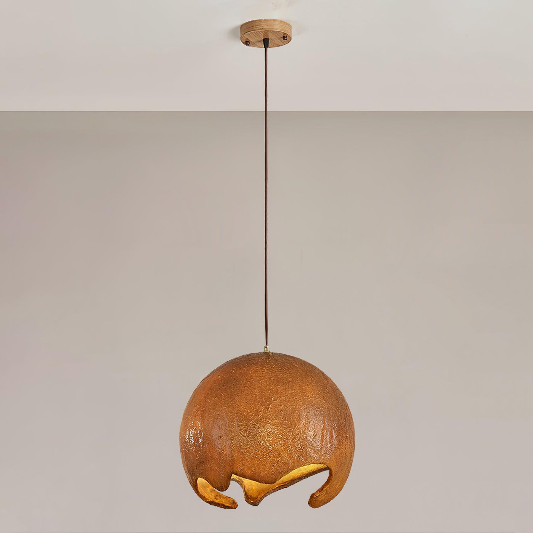 Moon Suspension Crater en Résine Curvilinéaire Minimaliste