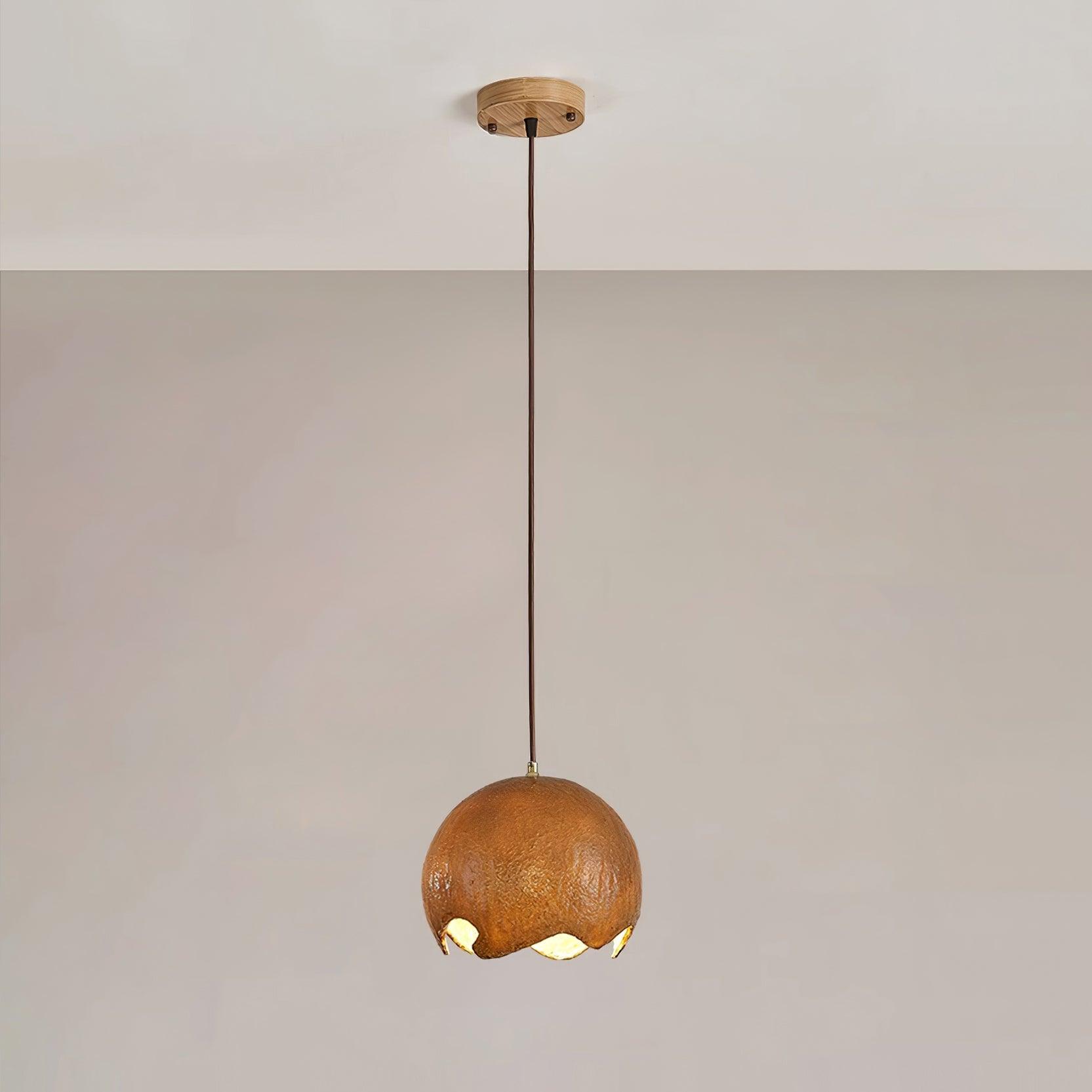 Moon Suspension Crater en Résine Curvilinéaire Minimaliste