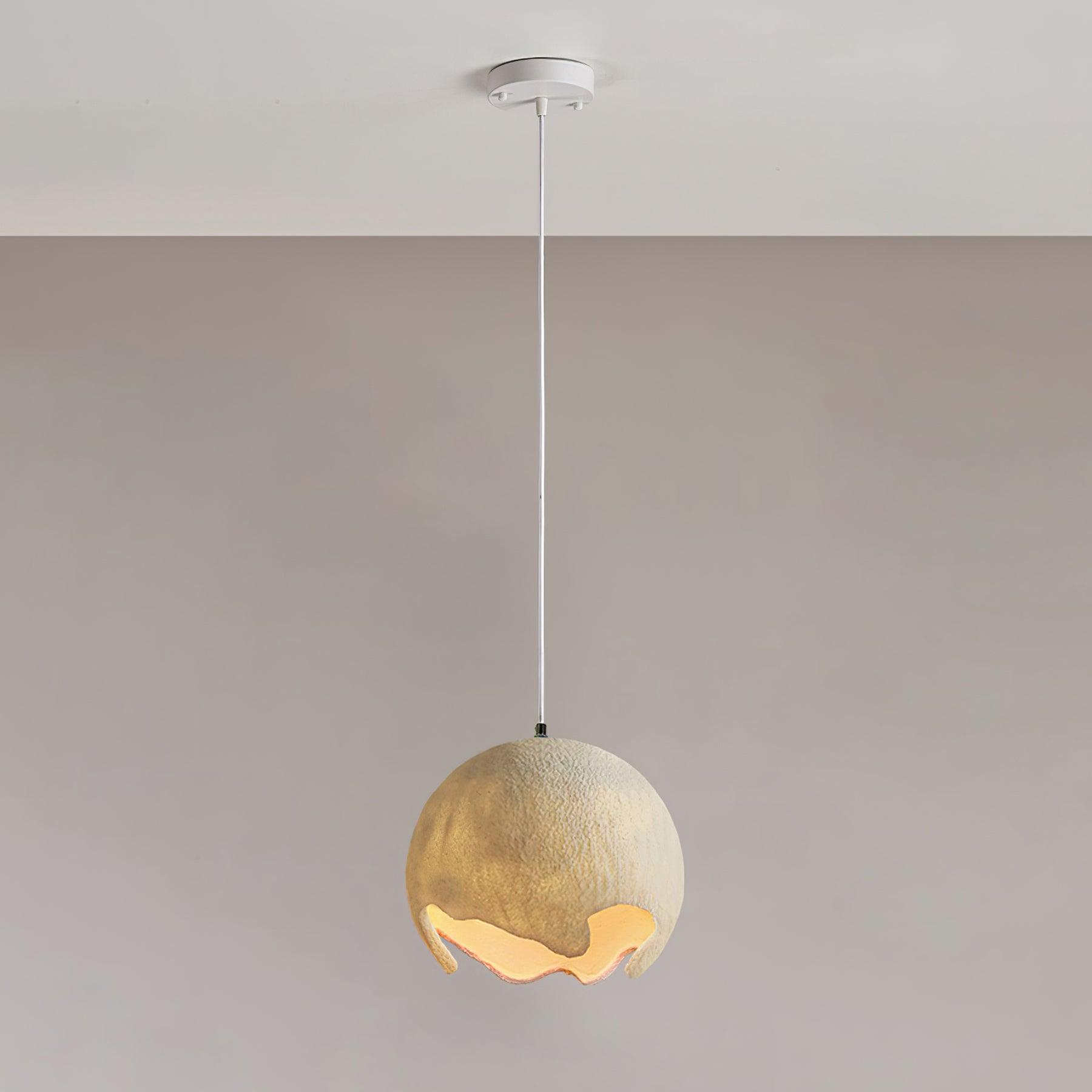 Moon Suspension Crater en Résine Curvilinéaire Minimaliste