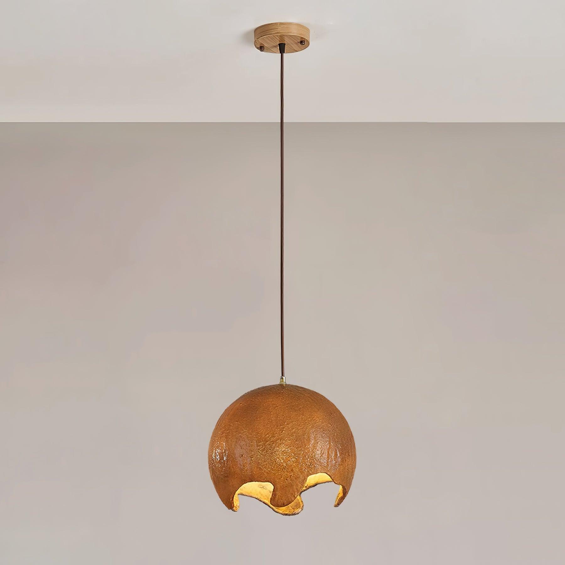 Moon Suspension Crater en Résine Curvilinéaire Minimaliste