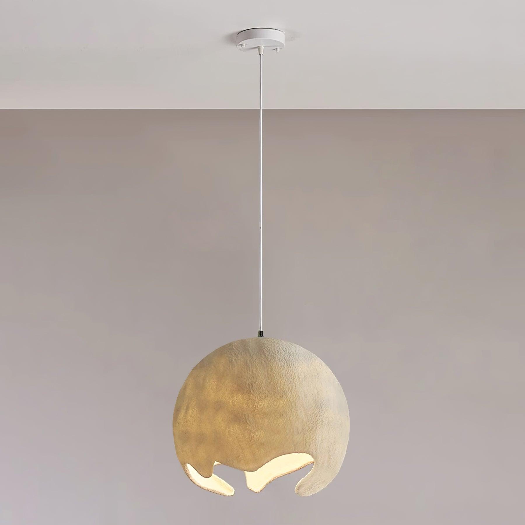 Moon Suspension Crater en Résine Curvilinéaire Minimaliste
