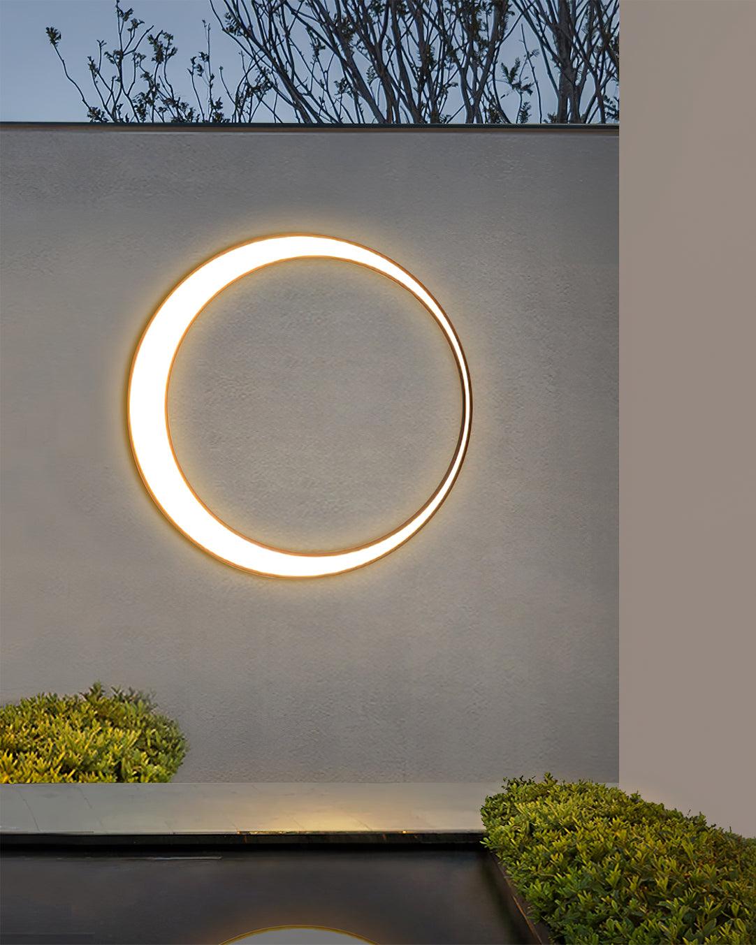Zathee Applique Murale Extérieure LED Circulaire