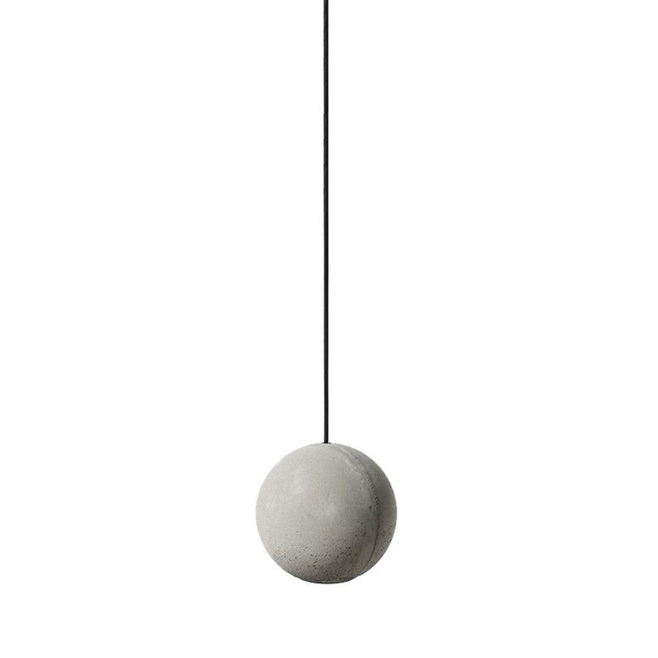 Solara Suspension Sphère en Béton Lune Minimaliste