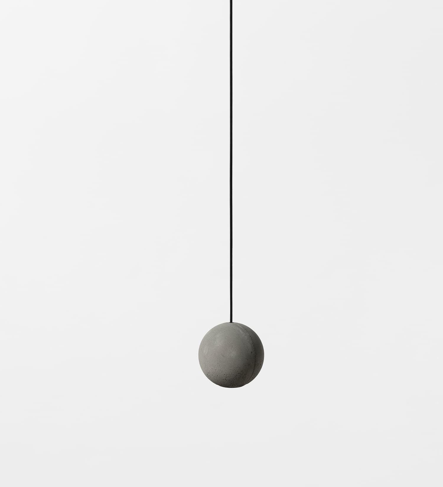 Solara Suspension Sphère en Béton Lune Minimaliste